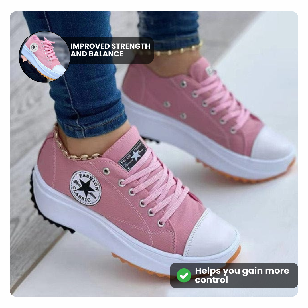 Fashion Star Comfort Sneakers 👟 Chic Support for Every Step