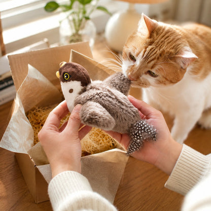 Flapping Bird Interactive Cat Toy, Hunting Stimulation Toy to Relieve Cat Boredom & Scratching