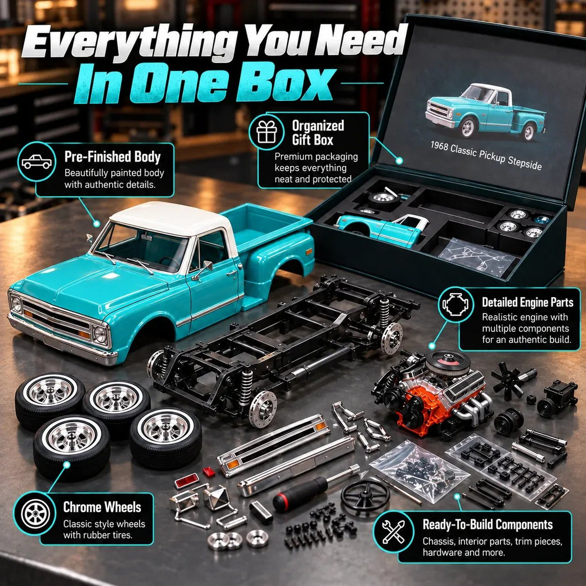 📍🎁Premium Classic Truck Gift for Collectors & Hobbyists 🏆