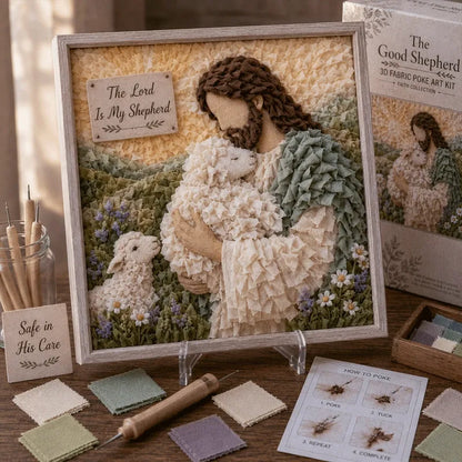 ✝️ Christian 3D Fabric Craft Kit – Faith-Inspired Poke Art Project