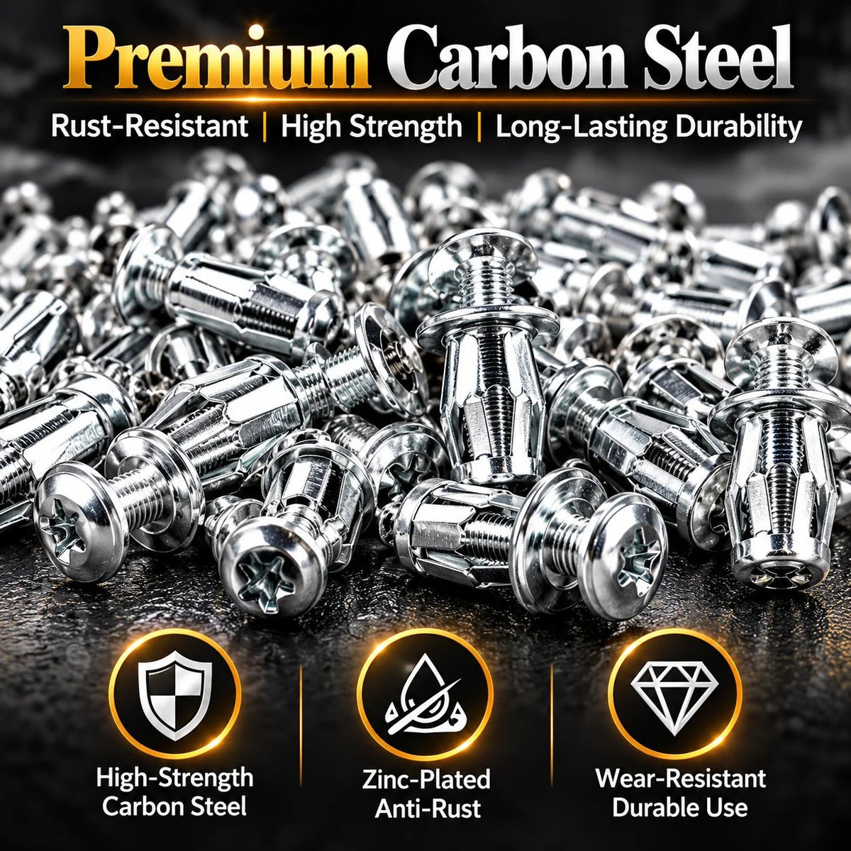🔧🧰 91-Piece Petal Jack Nut Kit – Fast Hollow-Wall Anchoring for Drywall & DIY Repairs