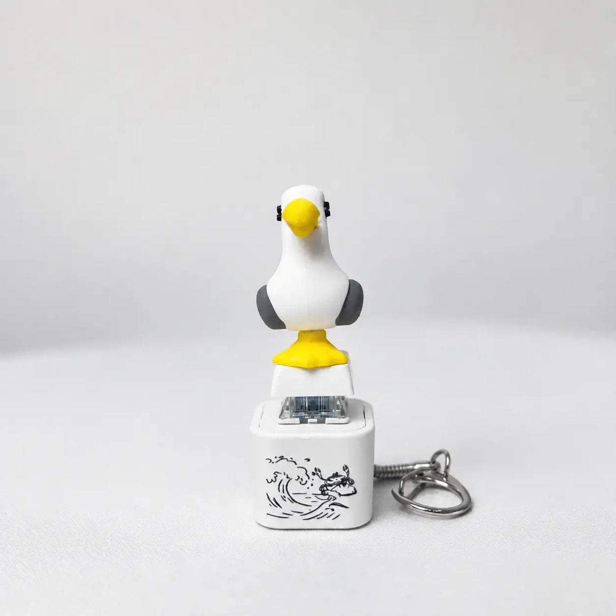 Seagull “MINE!” Sound Keychain 😆 – Talking Button with Built-In LED Light