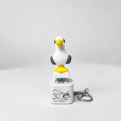 Seagull “MINE!” Sound Keychain 😆 – Talking Button with Built-In LED Light