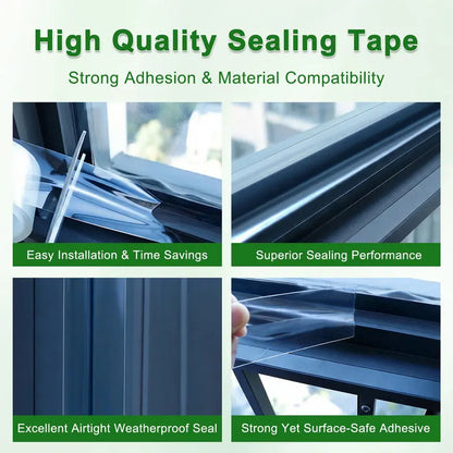 Waterproof Window Seal Tape 🪟 – Removable Draft & Leak Protection