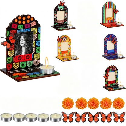 Marco decorativo para fotos del Día de los Muertos💀Day of the Dead Decorative Photo Frame