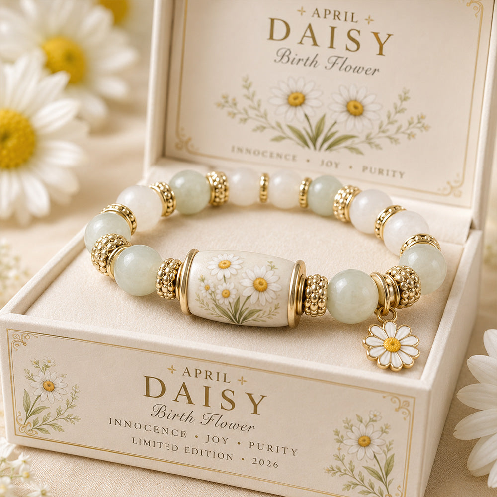 🌸 Birth Flower Blessing Bracelet