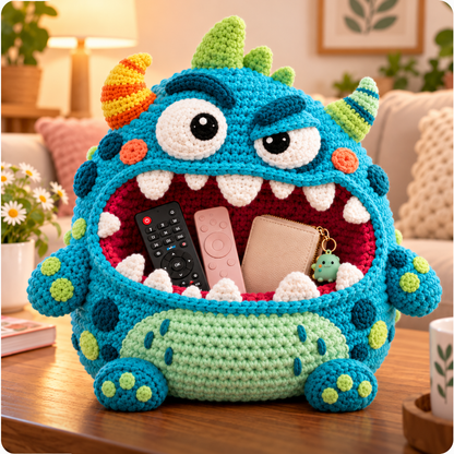 Clutter Munchers Hungry Monster DIY Crochet Storage Buddies 👾🧶