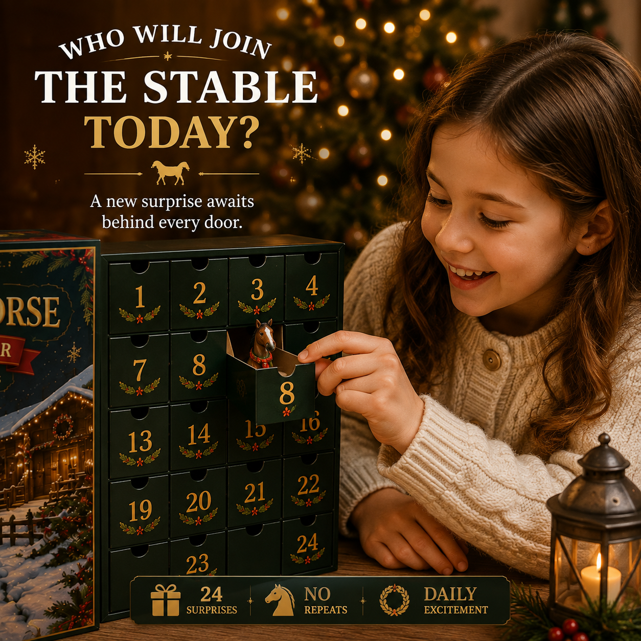 Twenty-four unique horse friends in the Advent Calendar