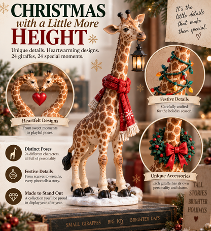 🦒 Merry Long-Neck Christmas Countdown with 24 Festive Giraffe Characters 🎄