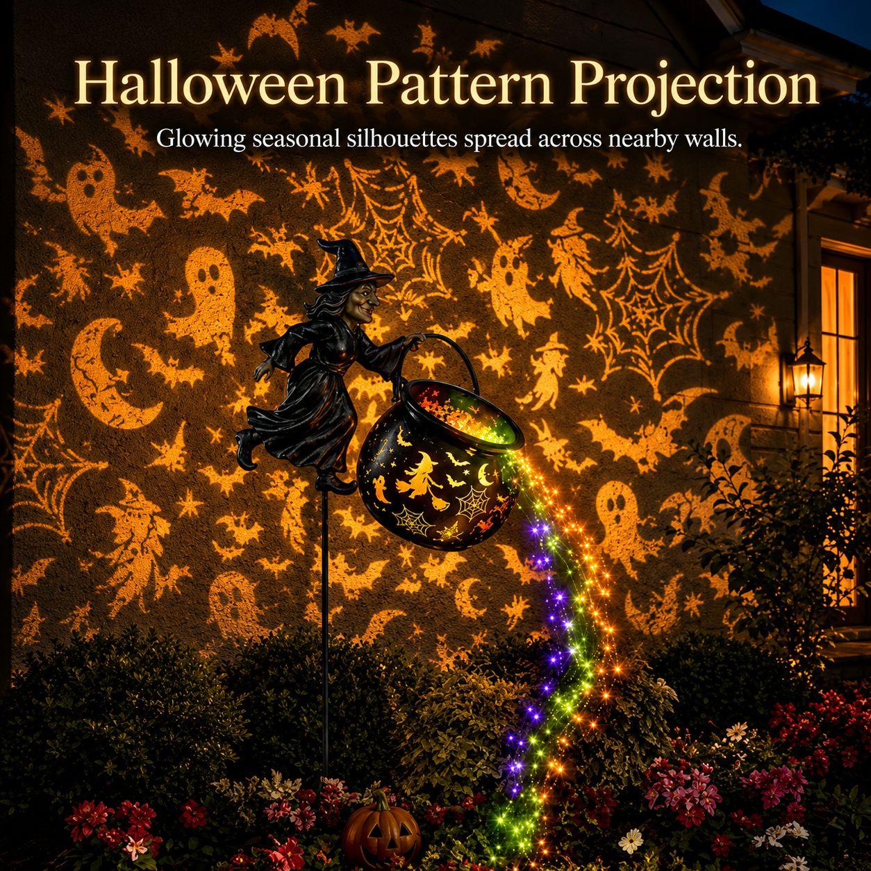🎁Today 50% OFF🎁Halloween Witch Cauldron Garden Lamp