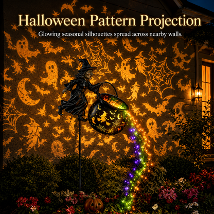 🎁Today 50% OFF🎁Halloween Witch Cauldron Garden Lamp