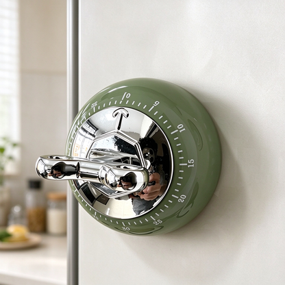 Retro Magnetic Kitchen Timer ⏰ – Vintage-Style Cooking Countdown