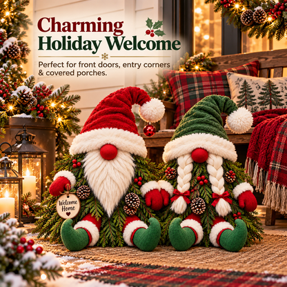 Christmas Evergreen Gnome Decorations
