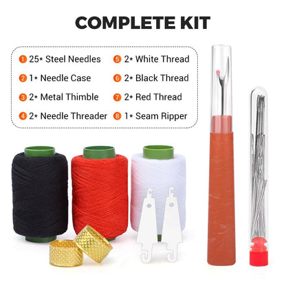 🧵 37-Piece Sewing Essentials Kit – Handy Tools for Repairs, Crafts & DIY