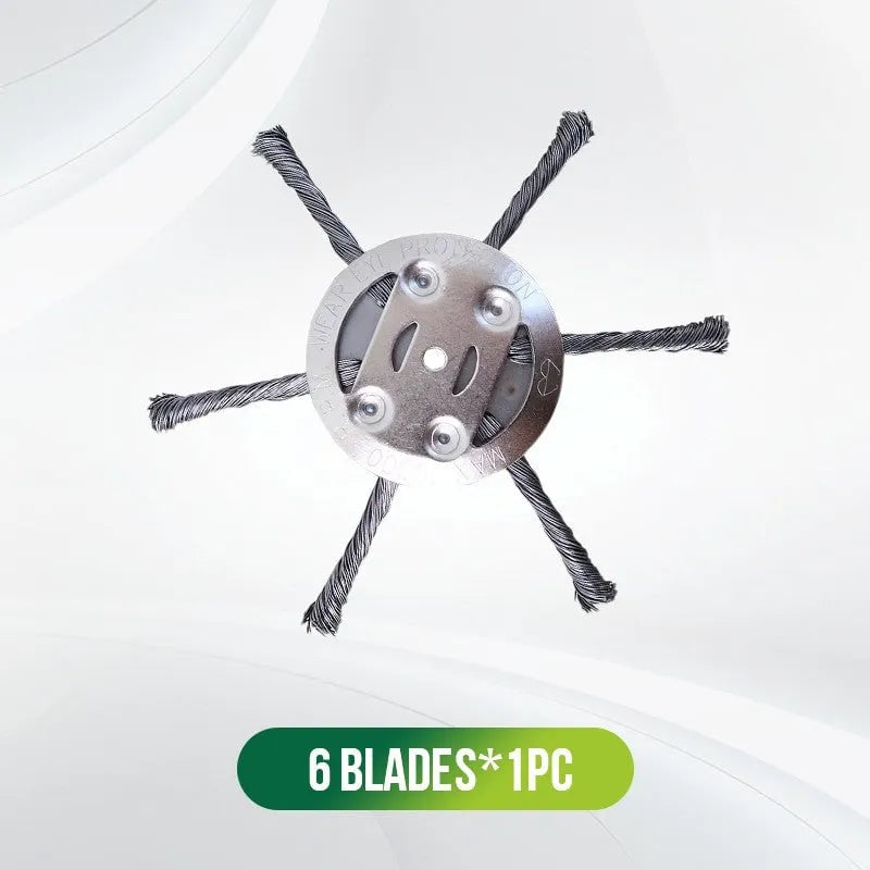 6-Inch Steel Wire Trimmer Head 🌿 – Heavy-Duty Brush Cutter