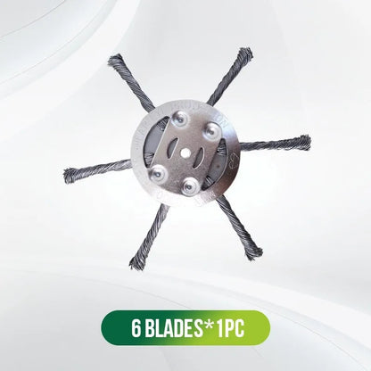 6-Inch Steel Wire Trimmer Head 🌿 – Heavy-Duty Brush Cutter