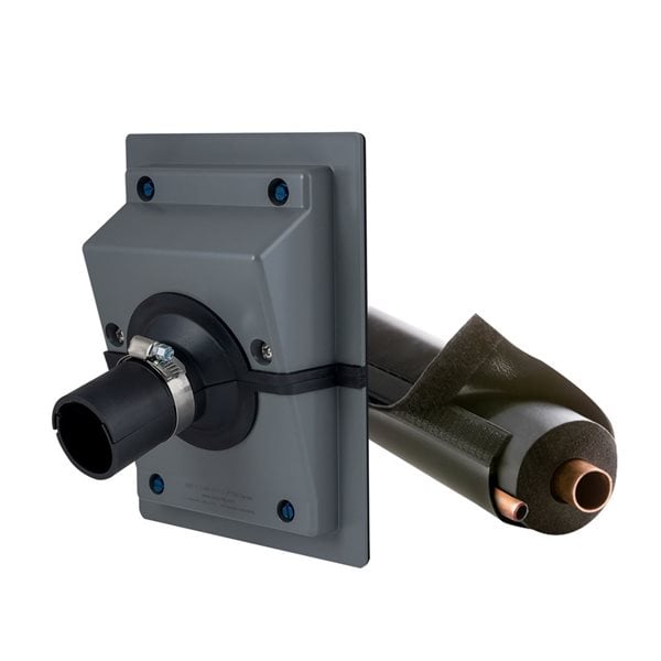 🛠️ HVAC Wall Line Set Cover – White Sealing & Insulation Kit