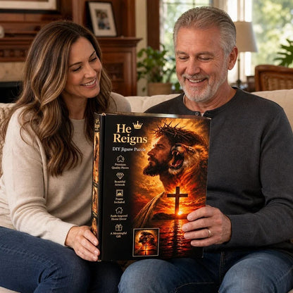 👑✝️ He Reigns — DIY Christian Jigsaw Puzzle(📦Buy 2 Free Shipping)
