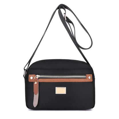 ❤️ Lightweight Red Nylon Crossbody Bag with Adjustable Strap