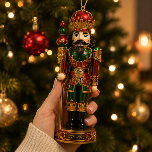 2026 America 250th Anniversary Nutcracker King Christmas Ornament – Commemorative Keepsake