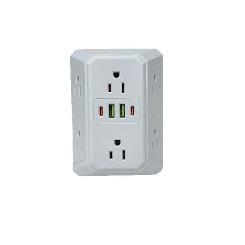 🔌✨ 6-Outlet Charging Hub – More Power, Less Cable Clutter