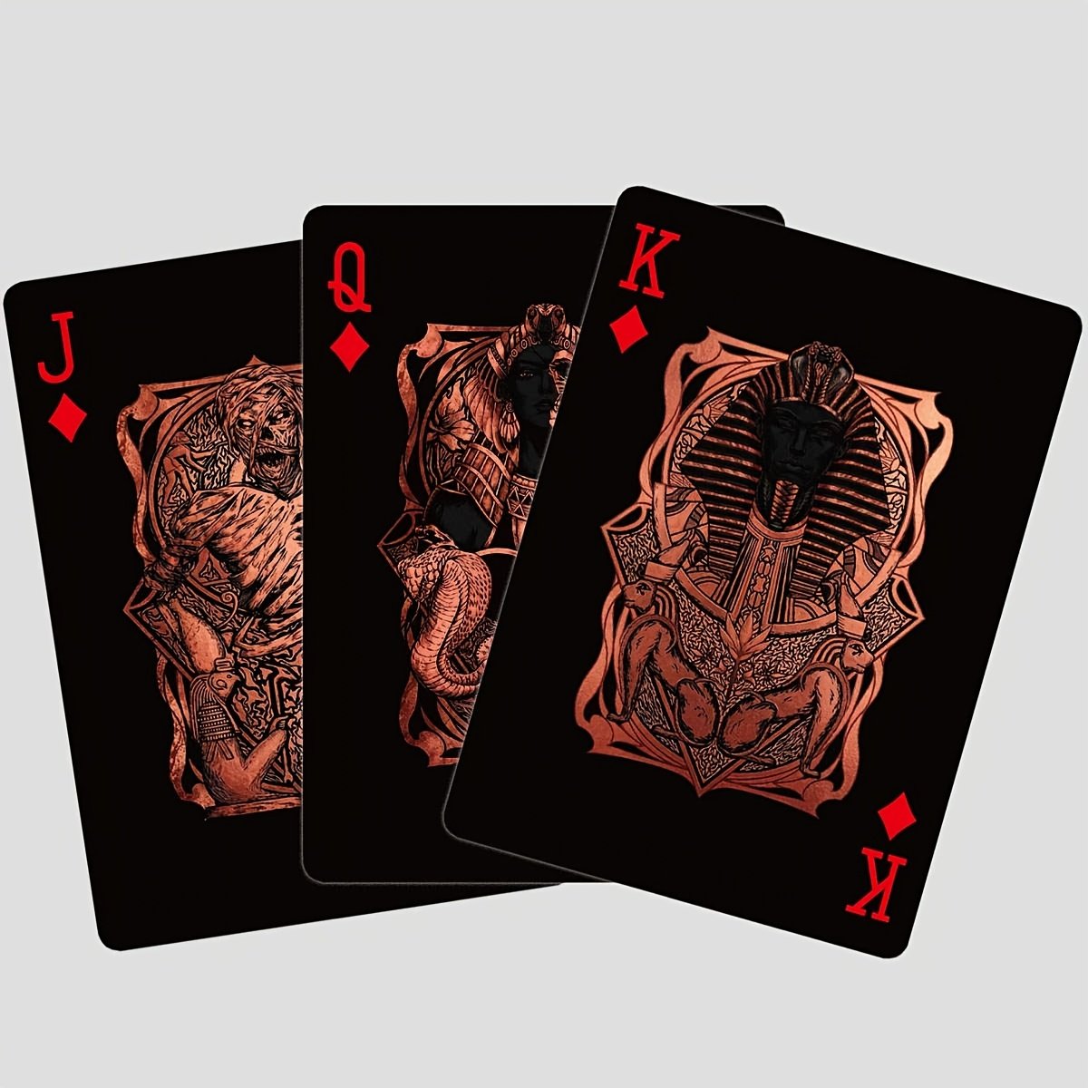 🃏 Black‑Gold Egyptian Themed Playing Cards