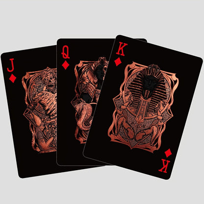🃏 Black‑Gold Egyptian Themed Playing Cards