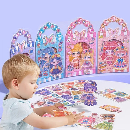 💥 Limited-Time Deal | Red Magnetic Mix-and-Match Dress-Up Dolls for Kids 🛍️