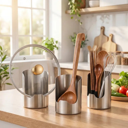 🍴✨ Stainless Steel Utensil Organizer – Rust-Resistant, Durable & Easy to Clean