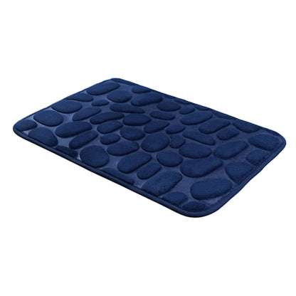 🛁 Cobblestone-Textured Bath Mat – Soft Bathroom Rug, Gray 40×60cm