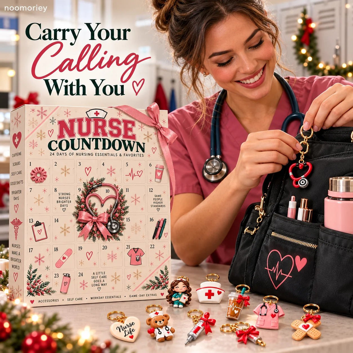 ❤️ CareHero 24-Day Advent Calendar – Heartfelt Holiday Countdown Gift for Nurses