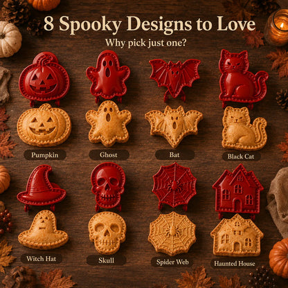 🎃 8-Piece Halloween Mini Hand Pie Mold Set✈️