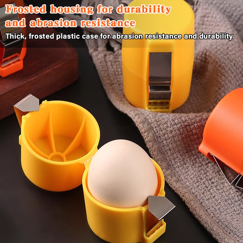 Quick-Crack Egg Opener 🥚 – Convenient Kitchen Tool with Yolk Separator