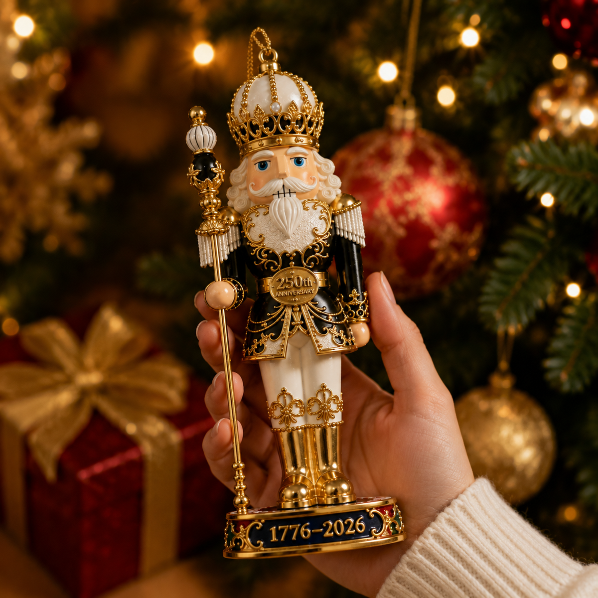 2026 America 250th Anniversary Nutcracker King Christmas Ornament – Commemorative Keepsake