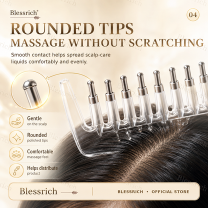 Scalp Serum Distribution Comb 💆‍♀️ – Easy Root Application with Less Mess