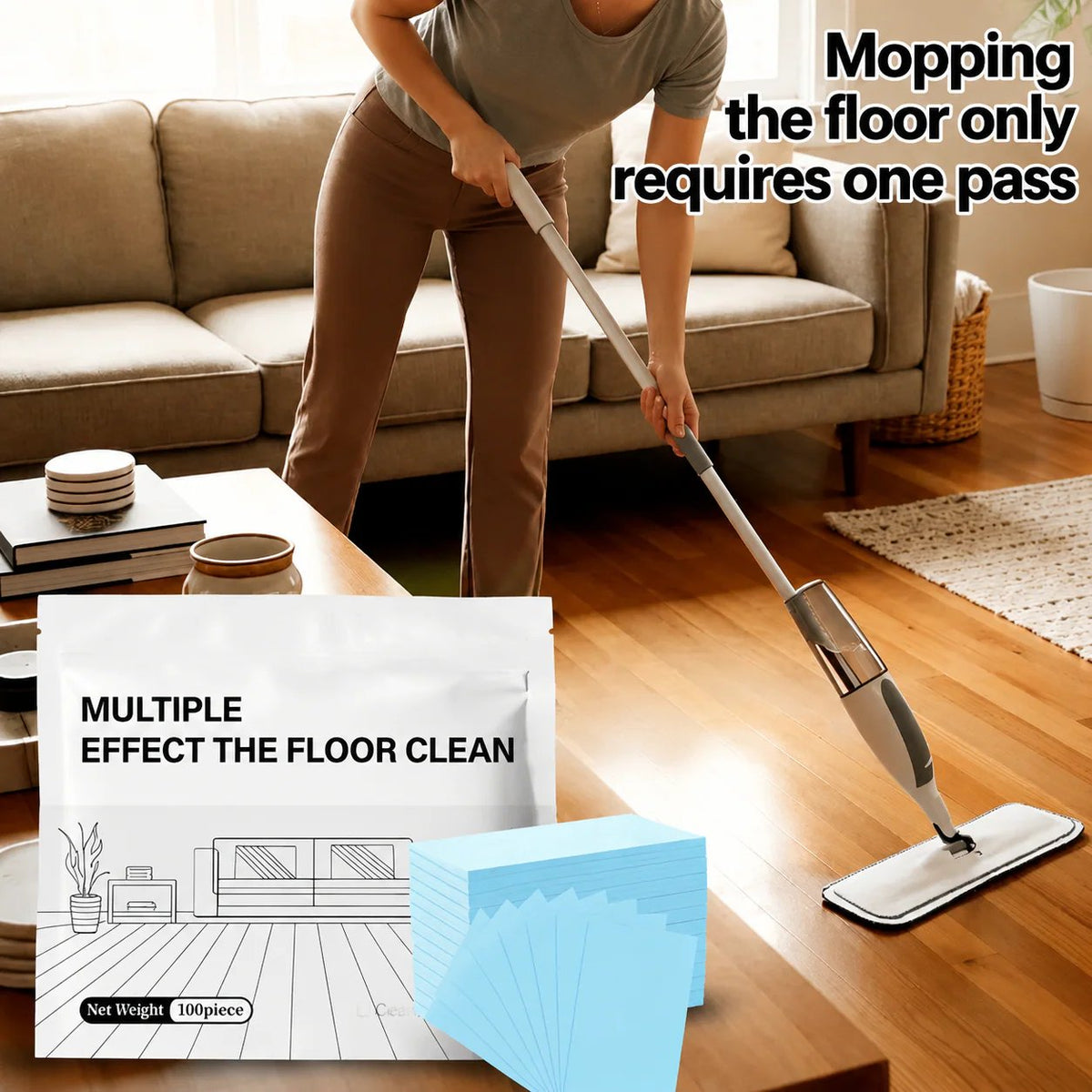 🧼 Multi-Surface Antibacterial Cleaner – For Hardwood, Tile & Laminate