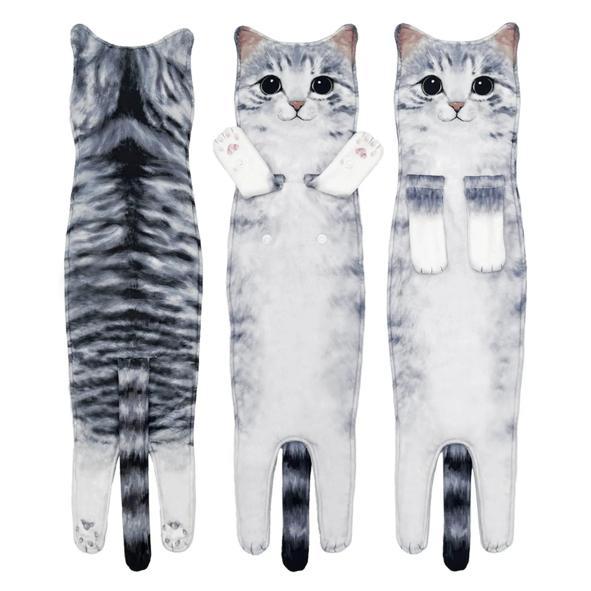 🐈 Ginger Cat Hand Towel – Funny Christmas Bathroom Accent