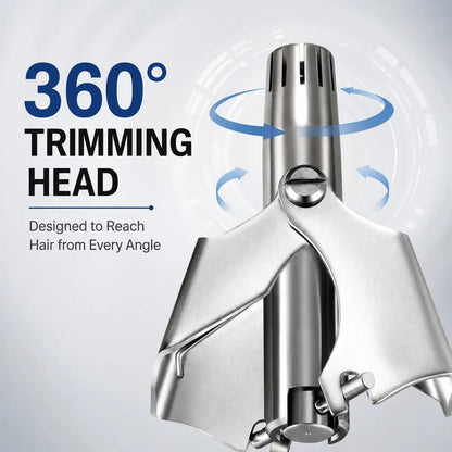 ✂️ Manual Nose Hair Trimmer – Stainless Steel Grooming Tool