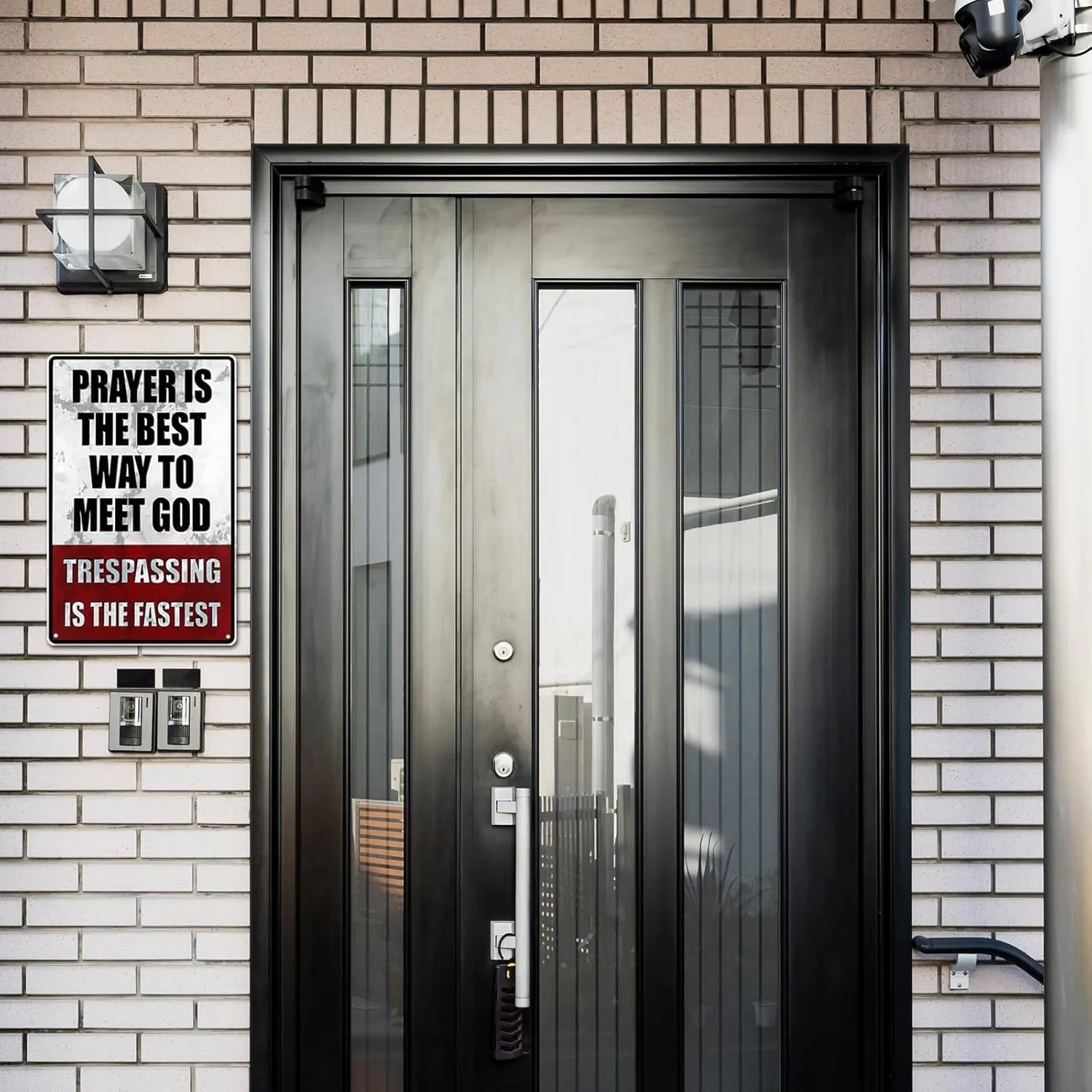 🔥Metal No Trespassing Signs Private Property Funny