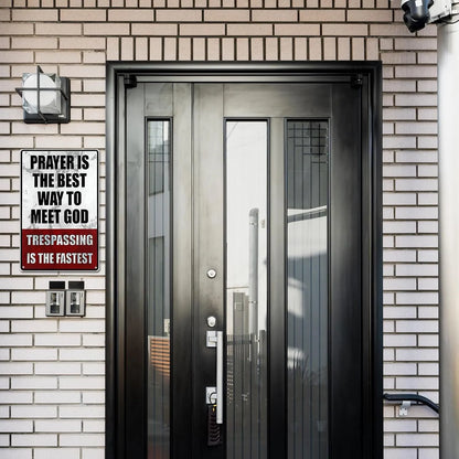 🔥Metal No Trespassing Signs Private Property Funny