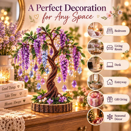 💎🌳 DIY Beaded Gem Tree Kit – Create Your Own Sparkling Crystal Tree Decor