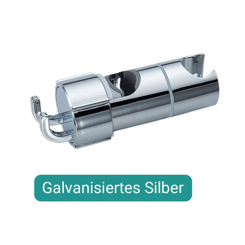 No-Drill Shower Head Bracket 🚿 – Silver Wall-Mount Holder