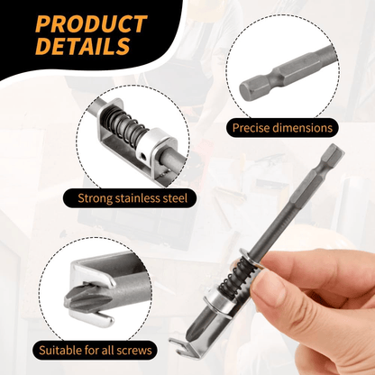 Spring loaded Screw Holder Bit,Single Hand Operation Bit Holders