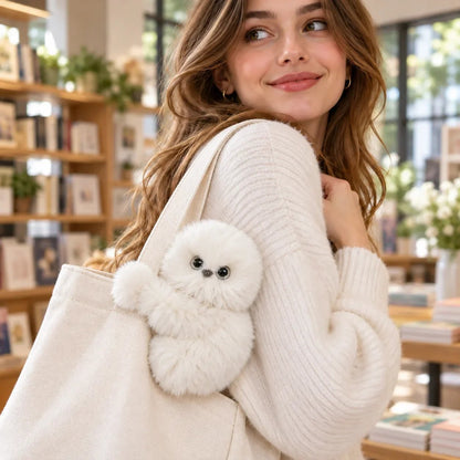 🧸Interaktiver, flauschiger Taschenanhänger – niedlicher Plüschbegleiter, der alle Blicke auf sich zieht