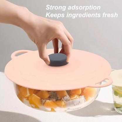 5-Piece Silicone Suction Containers – Non-Slip Design with Lids ✨