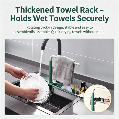 🧼Save 50% Today —  Extendable Sink Organizer with Towel Rack