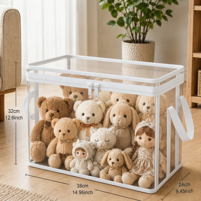 🎁Large Clear Storage Bag 🧺 – Spacious Organizer for Blankets, Clothes & More