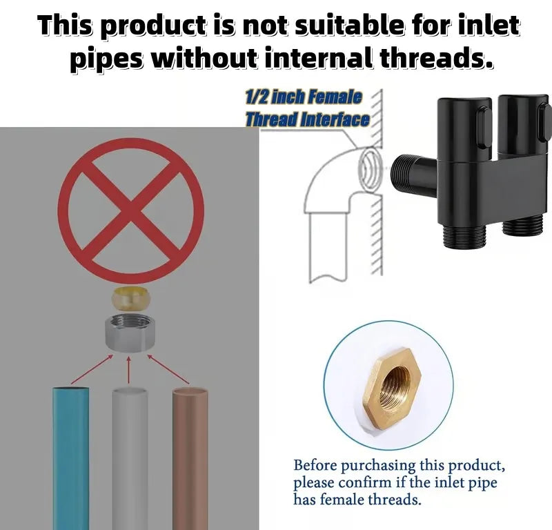 🔥Last Day49% OFF🔥 1-In-2-Handheld Out Dual Control Valve Bidet Sprayer for Toilet