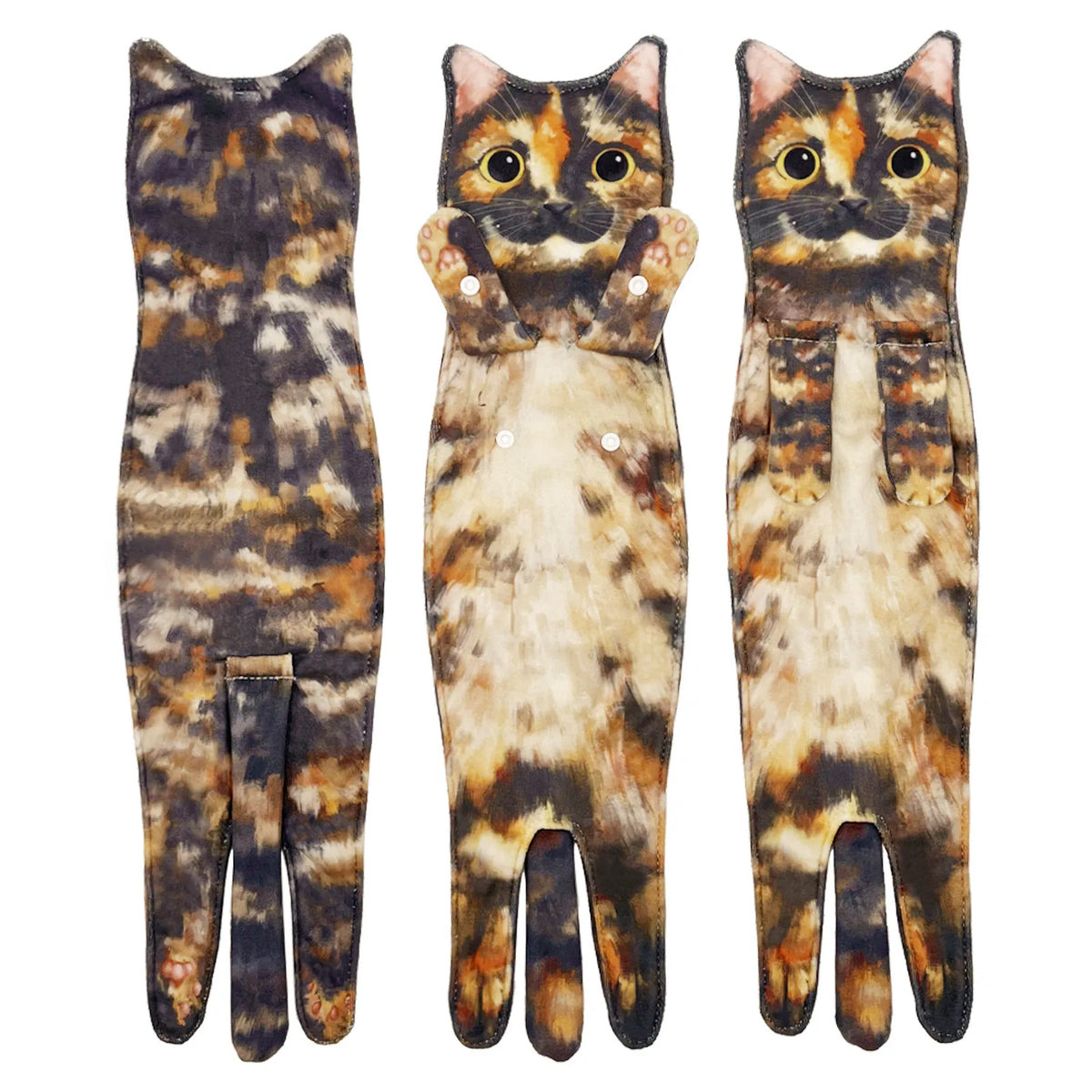 🐈 Ginger Cat Hand Towel – Funny Christmas Bathroom Accent