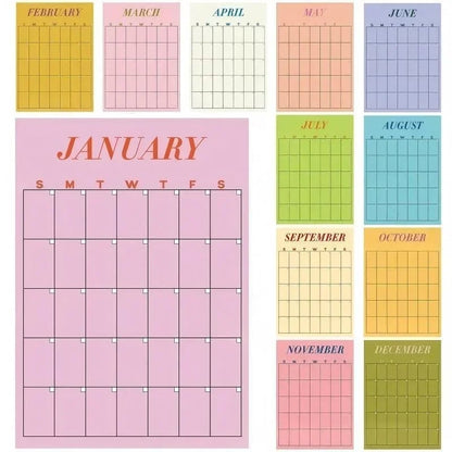 🔥HOT SALE🔥Undated Classroom Calendar, Fresh Macaron